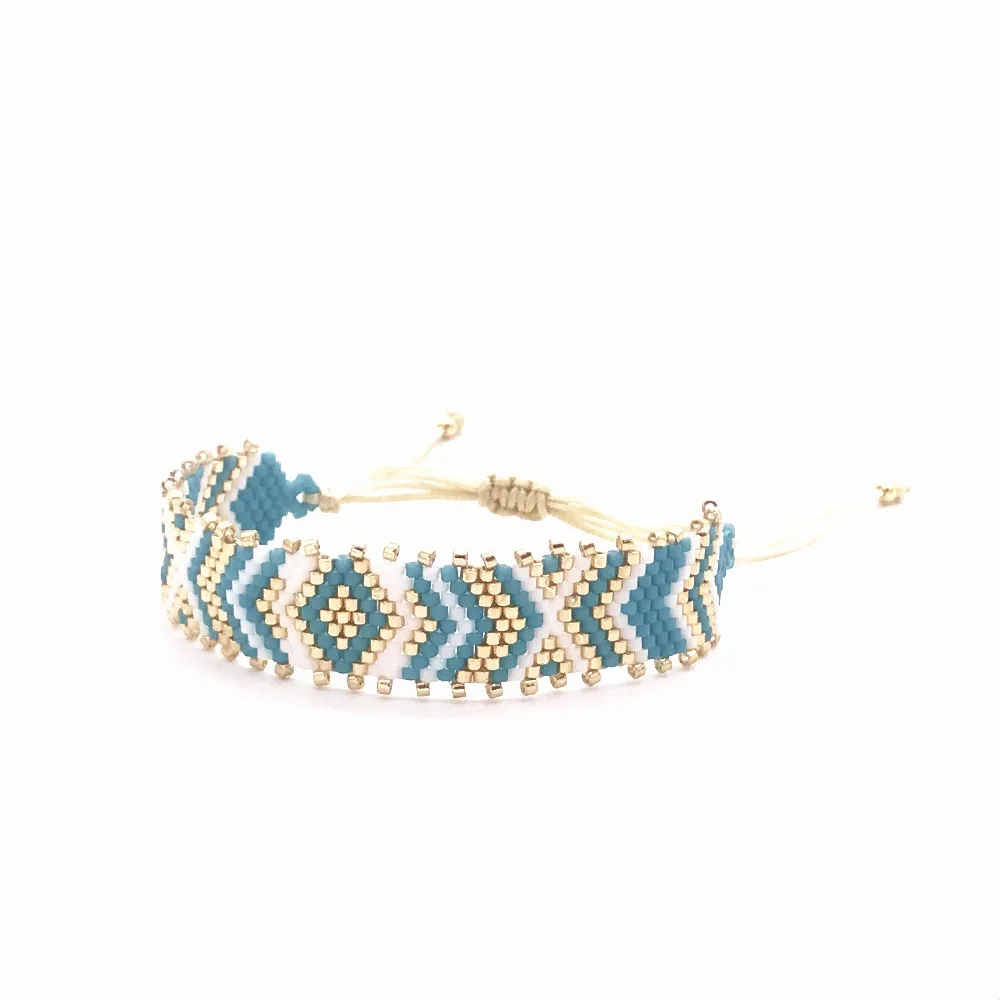 Женский браслет Go2boho Pulseras Evil Eye Perles MIYUKI Delica ювелирное изделие ручной работы