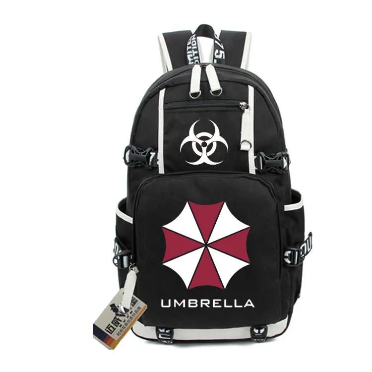 

HOT-selling Resident Evil Protective Umbrella Backpack Teenage Girl Backpacks women men Leisure Laptop shoulder travel bag