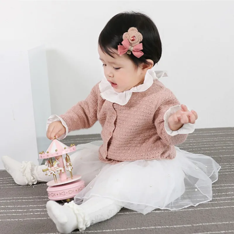 

Autumn Baby Kids Sweater Knitted Warm Cardigan Sweater Boys Girls Clothes Coat Long Sleeve Outwear Autumn Winter clothing