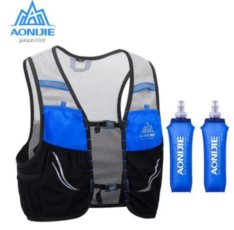 AONIJIE Lightweight Breathable 2.5L Backpack Running Vest Bag Cycling Marathon Portable Ultralight Hiking 500ML Soft Flask