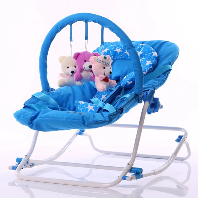 2017 Infant Rocking Chair Baby Bouncer Sit and Lie Folding Baby Rocker