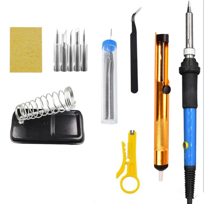 Electric Soldering Irons Welding Soldering Iron Tool With 5pcs Iron Tips Mini Handle Heat Pencil Soldering Iron 60W Tweezers Electric Soldering Irons Welding Soldering Iron Tool With 5pcs Iron Tips Mini Handle Heat Pencil Soldering Iron 60W Tweezers