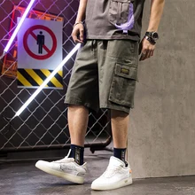 Мужские шорты, спортивные, хип-хоп, уличная, летние, военные, хлопковые, мужские бермуды, повседневные, карго,, мужские дизайнерские шорты
