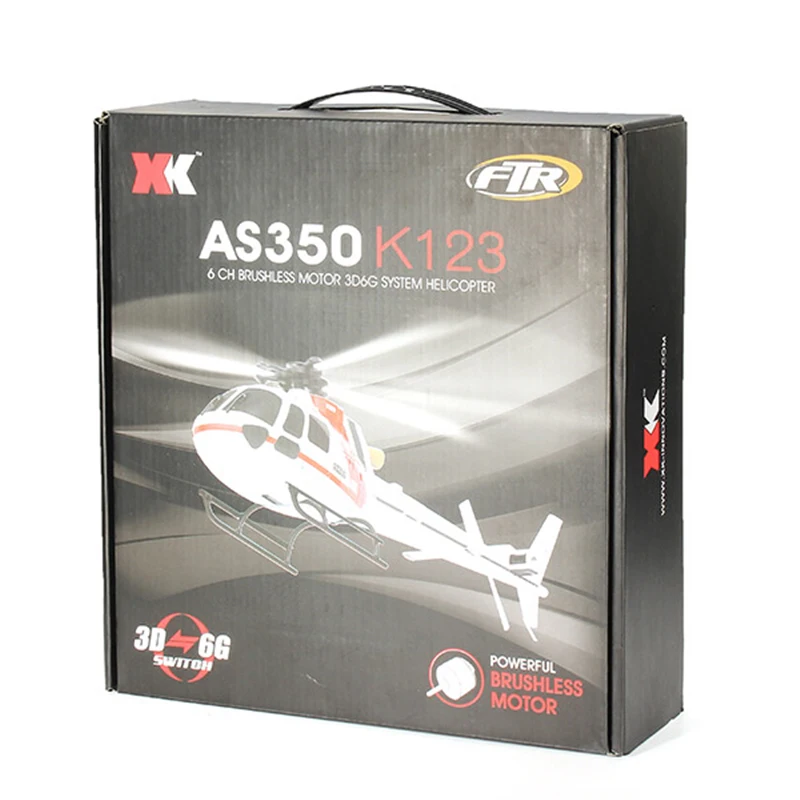 XK K123 6CH бесщеточный AS350 масштаб 3D6G системы вертолет RTF