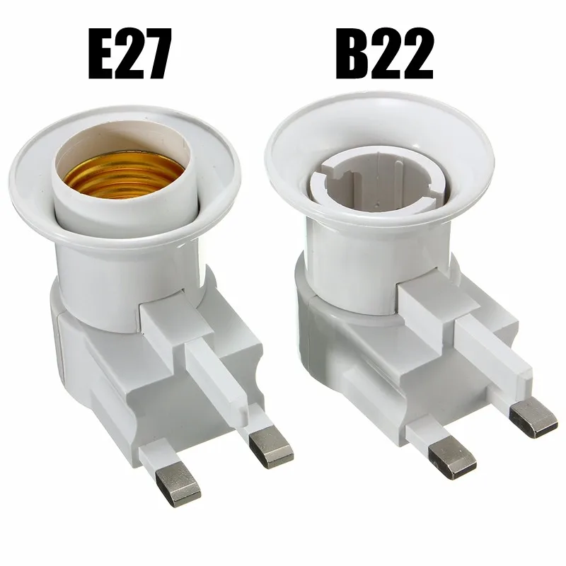 Us 1 82 20 Off E27 B22 Lamp Base Uk Plug Wall Light Bulb Socket Holder Adapter Converter 110 240v With On Switch In Bases