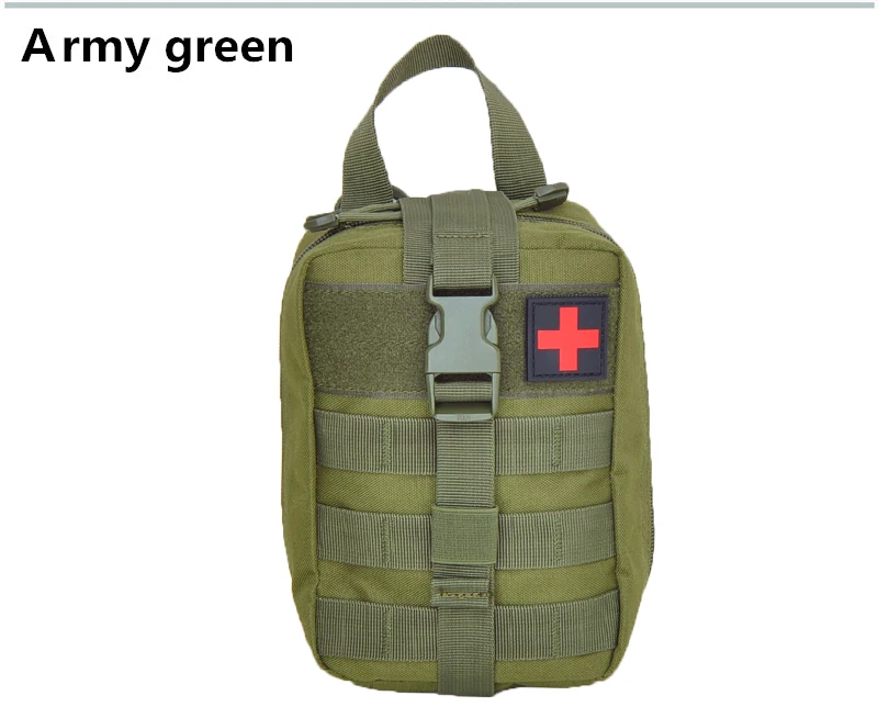 Открытый выживания тактическая медицинская аптечка моль медицинская emt крышка аварийная Военная посылка Охота Утилита ремень сумка - Цвет: Army green