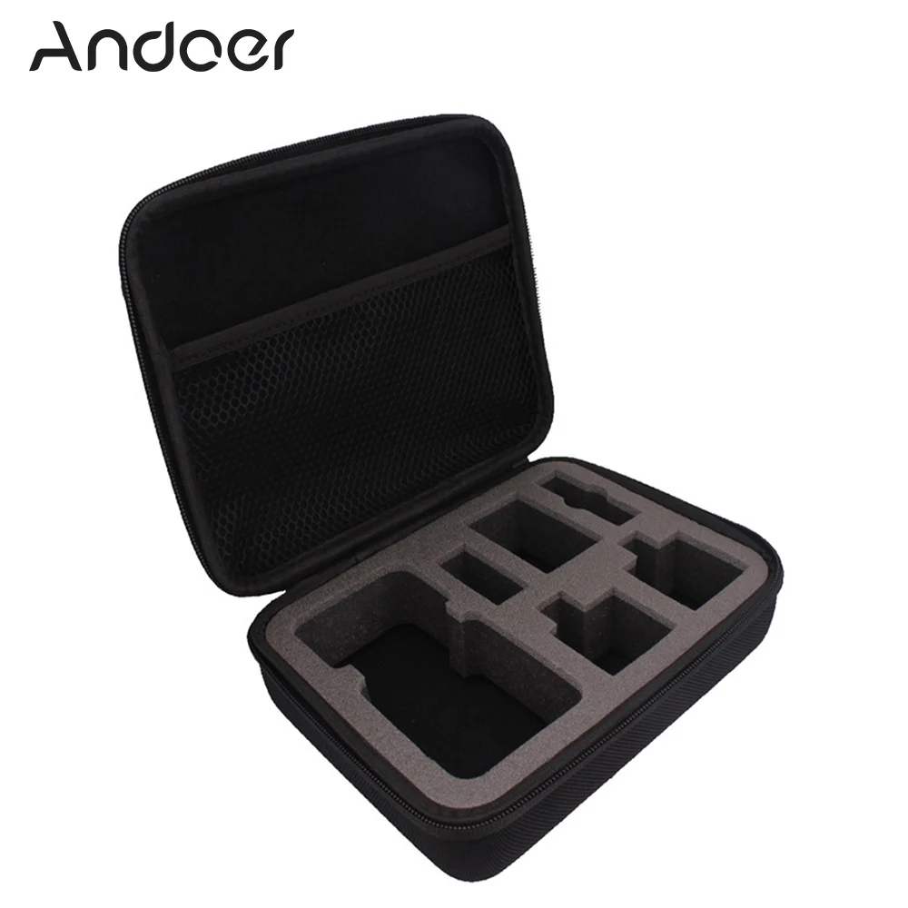 

Andoer Portable Shockproof Protective Action Camera Case Bag Storage Bag for GoPro Hero4 Session and Related Accessories