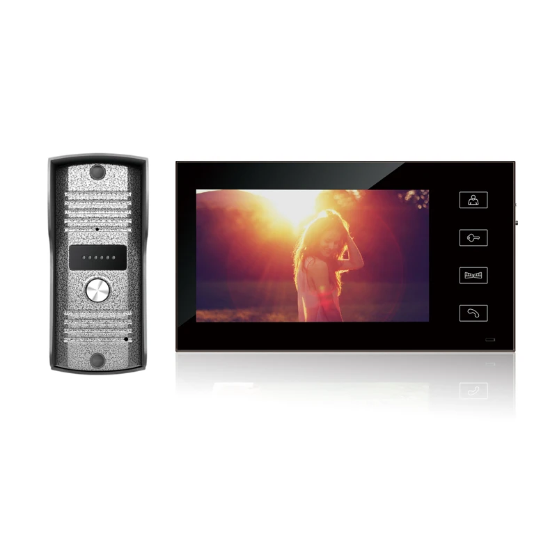 

Brand New Wired 7" Color Video Intercom Door Phone System 1 Touch Monitor + HD Waterproof Outdoor Camera In Stock Free Shipping