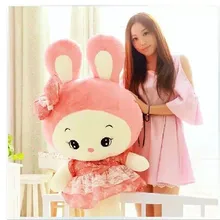 Чучело 85 см милый кролик розовая юбка Кролик Плюшевая Игрушка; подарок w2554