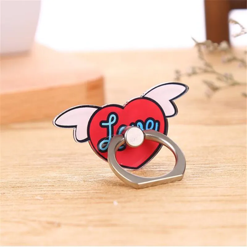 UVR 360 Degree Love Heart Bow Tie Finger Ring Smartphone Stand Holder Mobile Phone For iPhone Huawei All | Мобильные телефоны и