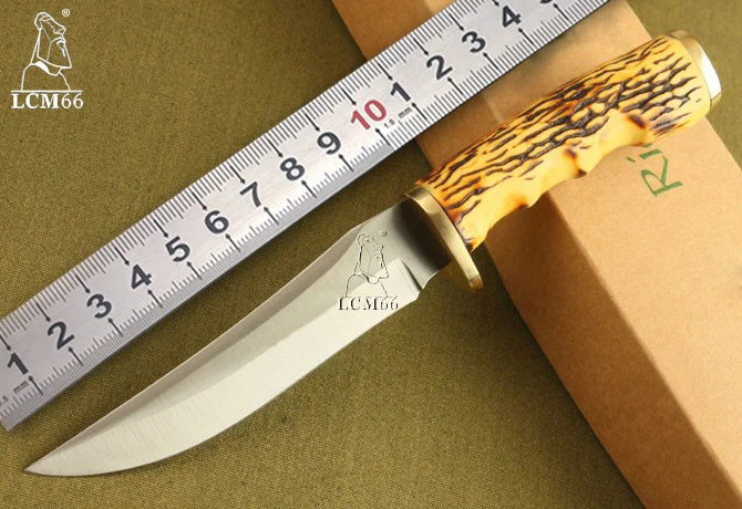 LCM66 Hunting Knife,440 Blade Bone Handle Sanding Survival Knife,Camping Fixed Knife Camping survival knife Elk Ridge LCM66 Hunting Knife,440 Blade Bone Handle Sanding Survival Knife,Camping Fixed Knife Camping survival knife Elk Ridge