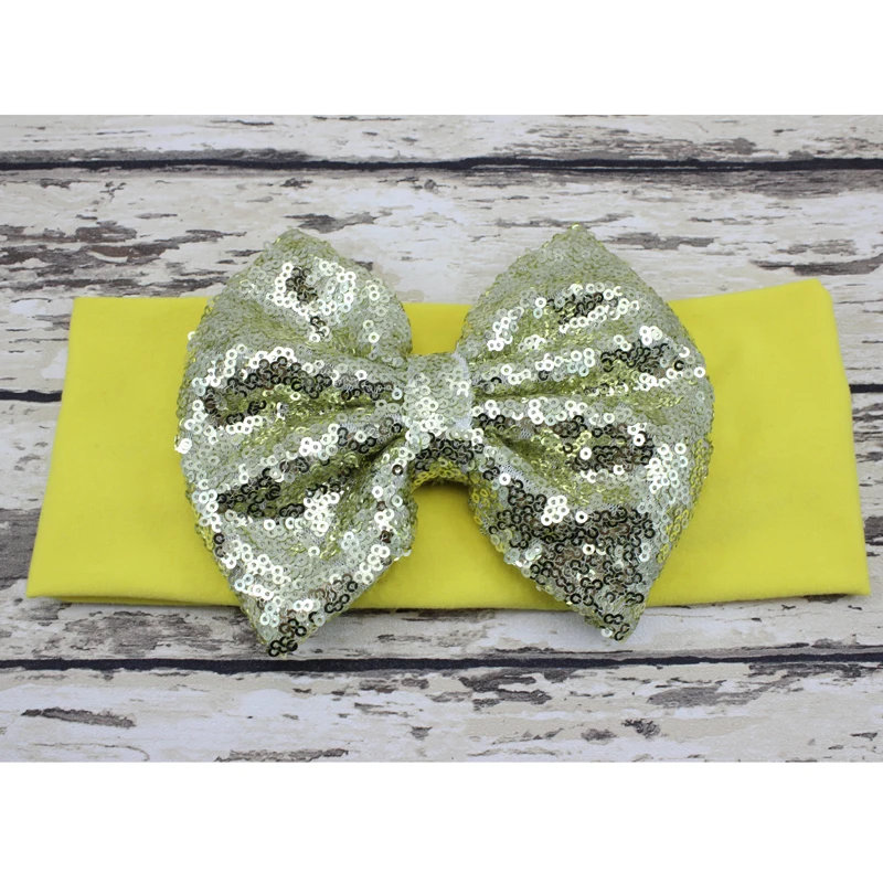 Sparkly Sequin Bow Headbands Sequin Bow Headwrap Headband Big Bow