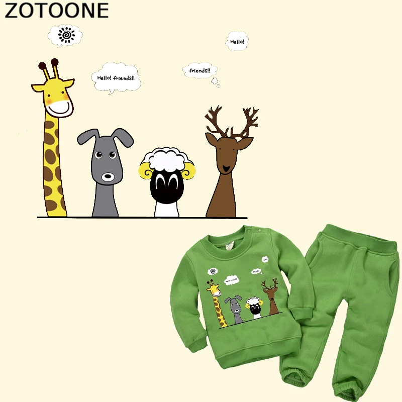 Виниловые накладки ZOTOONE с рисунками животных из мультфильмов теплопередачей