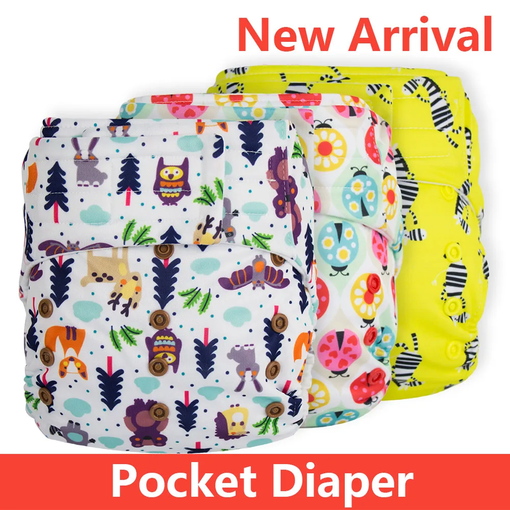 Elf Diaper new baby cloth diapers hook and loop adjustable boy girl
