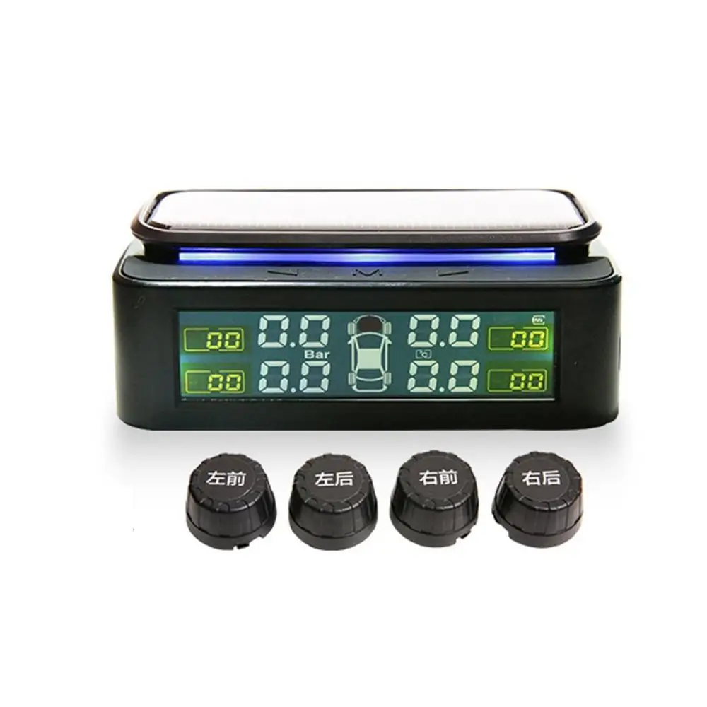 

168 LCD Display Wireless TPMS Car Tire Pressure USB Charging Monitoring System