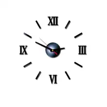 40 см самоклеющиеся ПВХ прикрепленные с 3D DIY римскими цифрами акриловые зеркальные настенные наклейки часы для дома гостиной школы PS 19Apr1