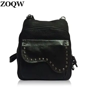 

2018 Hot Sale Youth Rock Backpacks Teenage Girls Boys School Travel Casual Fashion Bags Man Woman Rivet PU Backpack WUJ0243