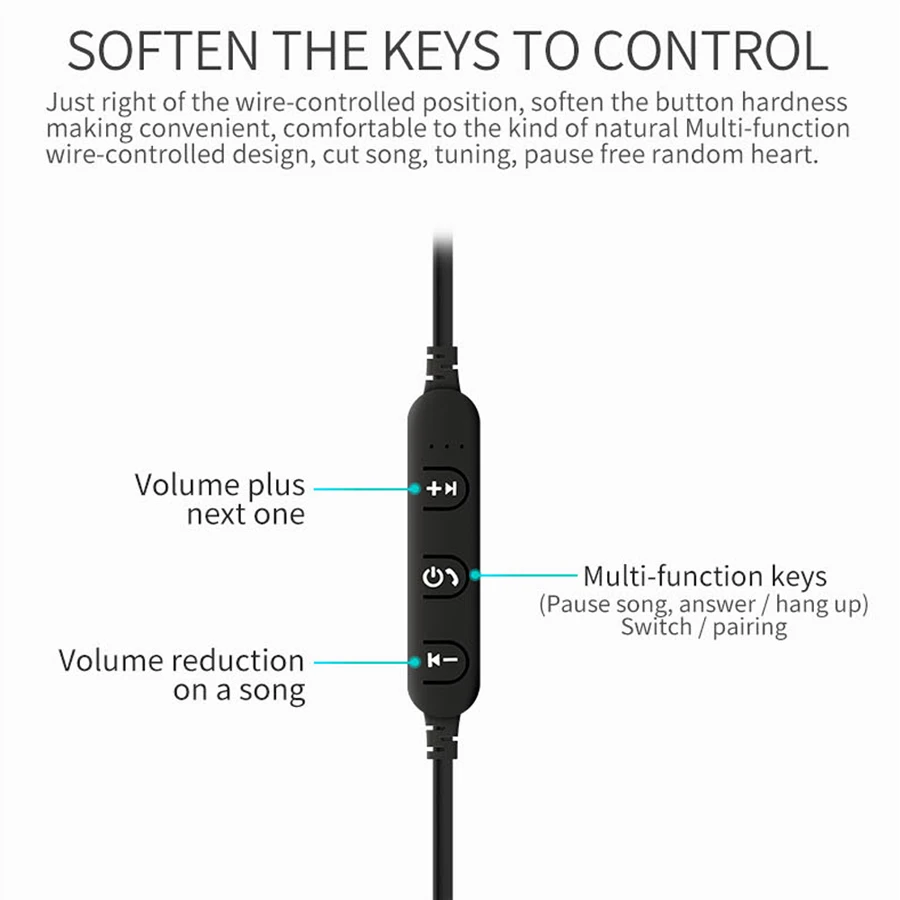 CBAOOO TC керамические спортивные Bluetooth наушники беспроводные наушники стерео водонепроницаемые Hi-Fi стерео бас Музыка гарнитура с микрофоном