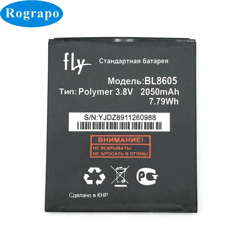 3.8V 2050mAh Replacement BL8605 Battery For Fly FS502 Cirrus 1 BL 8605 Baterij Batterie Cell Phone Batteries | Мобильные телефоны и