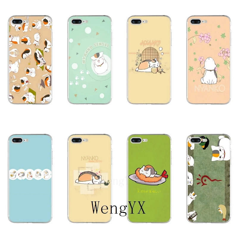 

WengYX natsume yuujinchou Nyanko Sensei Slim silicone Soft phone case For iPhone X 8 8plus 7 7plus 6 6s plus 5 5s 5c SE 4 4s