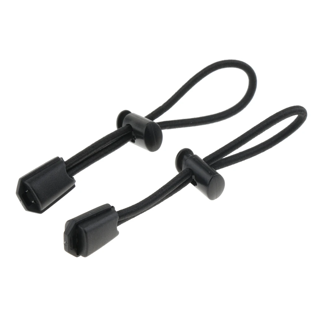 MagiDeal 2pcs/set Securing Fixing Hiking Stick Walking Pole Elastic Cord for Mountaineering Backpack Hiking Stick Holder