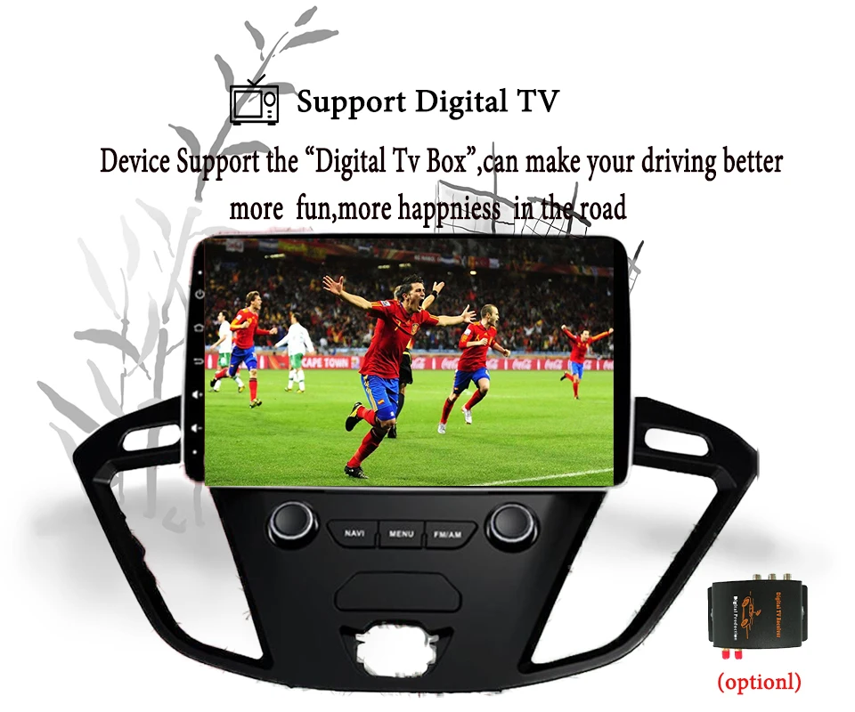 Top 2 Din 9 Inch Car DVD Player For Ford Tourneo/Transit 150/250/350/350 2013-2018 With 3/4G Radio GPS Navigation 1024*600 Head unit 15