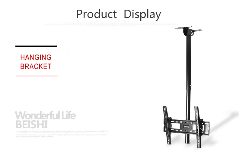 Регулируемый потолочный телевизионный удлинитель подходит для большинства 26-5" ЖК-светодиодный плазменный монитор плоский экран с VESA 400*400