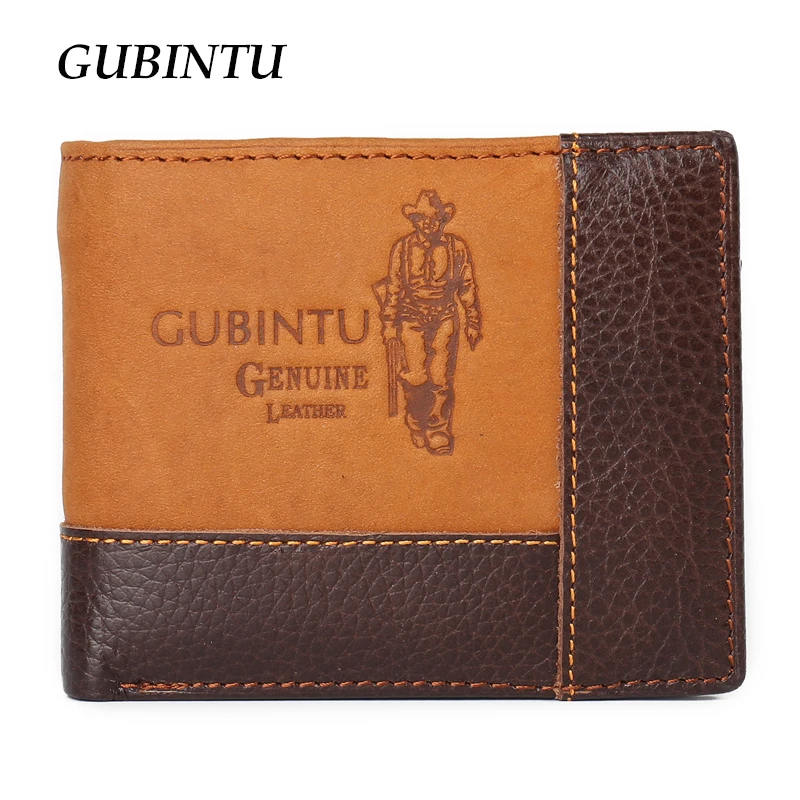 

100% Genuine leather design men's wallet with coin pocket fashion brand purse for men