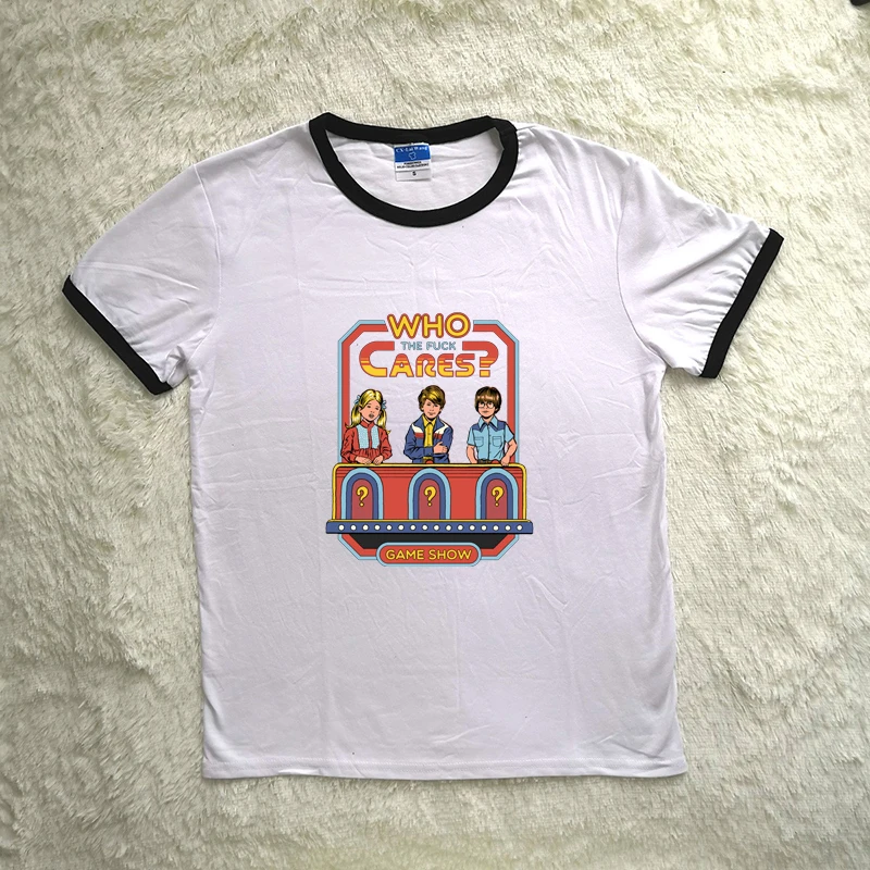 

2018 Summer Humor Style Printed Women Graphic T shirts Plus Size Short Sleeved Kid's Games Harajuku 80s 90s T shirt Women Tumblr