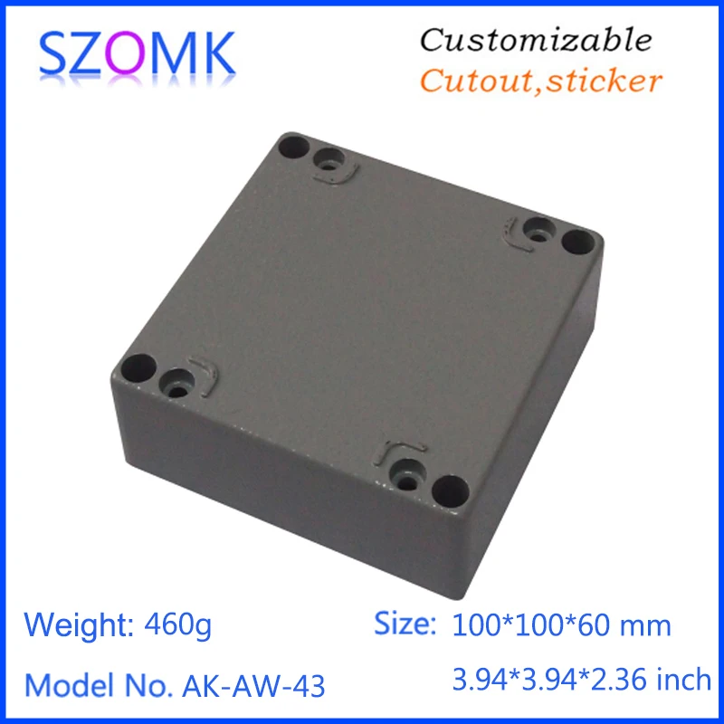 szomk IP66 die cast aluminum waterproof enclosure for electronics aluminum case waterproof equipment junction box  (9)