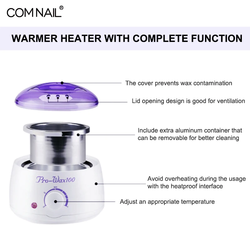 Billige Comnail Haar Removal Tool PRO Wax100 Wachs Heizung Mini SPA Wärmer Wachs Hand Epilierer Schiff Von Russische Lager