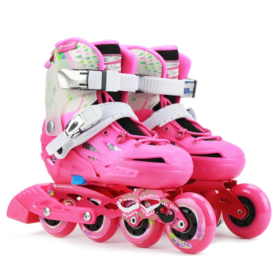 Original Flying Eagle S6S Professional Slalom Inline Skates Child Size Adjustable Roller Skating Shoes Kids Free Skating Patines