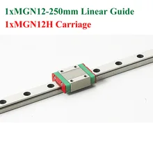 MR12 12 мм MGN12 Мини Линейная Направляющая 250 мм 3D Принтер Коссель С MGN12H Линейный Блок Каретки Для Чпу