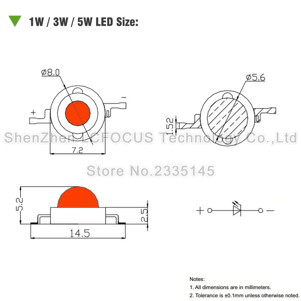 Светодиодный чип высокой мощности 1 Вт полный спектр 400 840nm COB диод SMD DIY