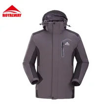 ROYALWAY 2 шт. флисовая куртка для мужчин уличные куртки ветрозащитные водонепроницаемые куртки мужские походные дождевые ветровки# ROM5352D