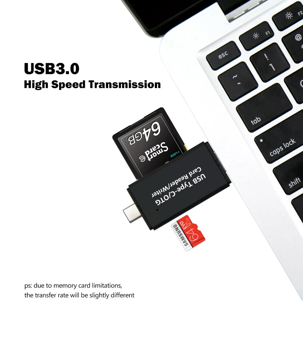 Micro SD кардридер адаптер Тип C Micro USB SD карта памяти адаптер для MacBook Ноутбук USB 3,0 SD/TF OTG кардридер