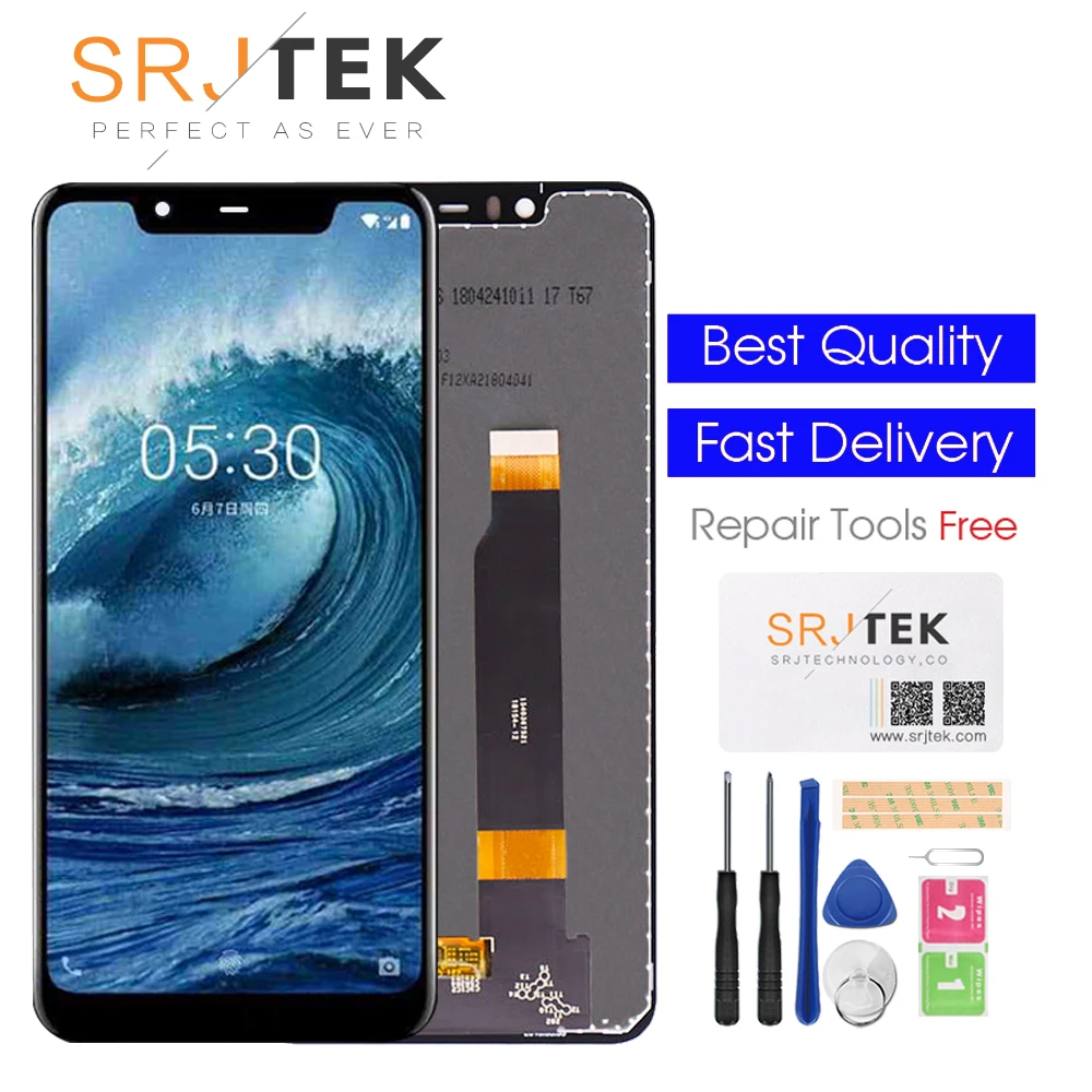 

New 5.8"For Nokia 5.1 Plus LCD Display Touch Screen Digitizer Full Assembly Replacement Parts For Nokia X5 LCD Display