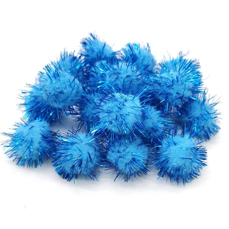 Colorful Pompoms 15mm 25mm Dolls Garment Handmade Material Soft Fluffy Pom Poms Ball DIY Kids Toys Accessories 50pcs