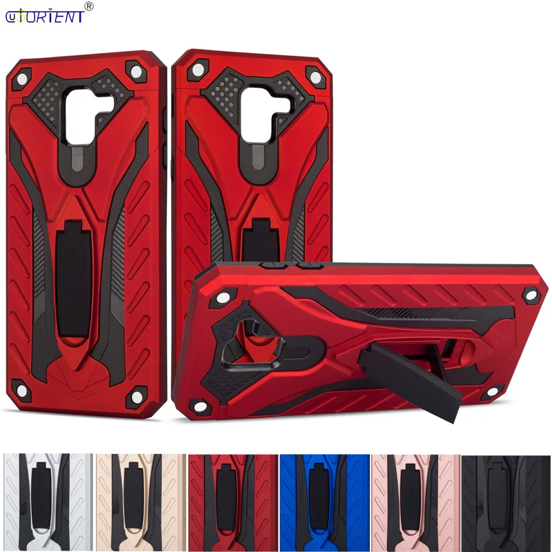 

For Samsung Galaxy J6 2018 Hybrid Armor Stand Case J600 SM-J600F/DS SM-J600FN/DS Shockrpoof Full Cover SM J600F/DS J600FN/DS