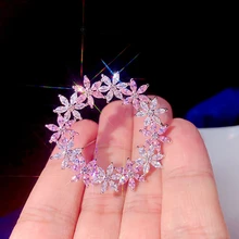 ASNORA Мода цветок порошок поставляется для женщин идеальный Стразы хиджаб с кристаллами булавка и брошь