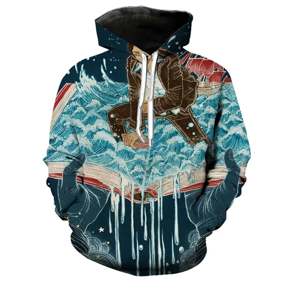 2019 S cak Hoodies 3D Bask l Kap onlu Svet rt Gen K z Erkek Kad n 