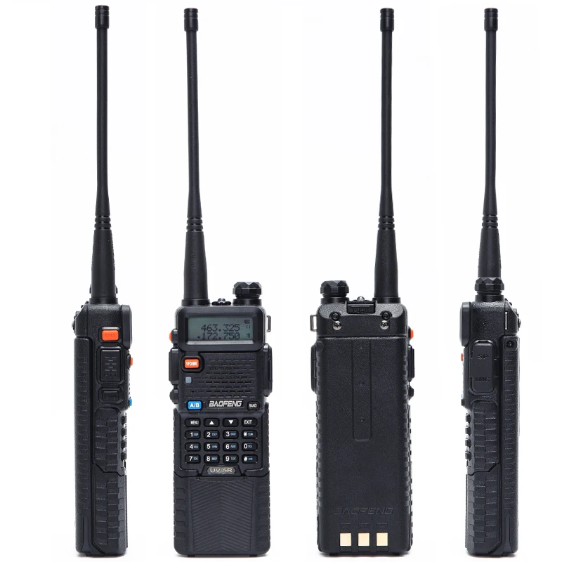 2 шт. Baofeng UV-5R 3800 мАч рация 5 Вт двухдиапазонный UHF 400-520 МГц VHF 136-174 МГц двухстороннее Радио рация Ham радио