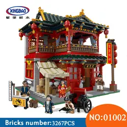 Xingbao 01002 3267 шт. MOC творческий серии красивая таверна набор строительных блоков Кирпичи игрушки модель для детей