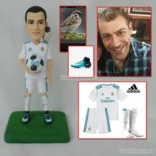 Топпер для торта на день рождения футболист Сувенир Юбилей Топпер для торта украшение на заказ свадебные игрушки кукла из полимерной глины