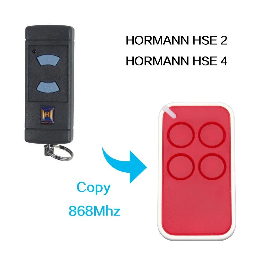 

Copy HORMANN HSE 2 HSE 4 door remote control universal gate door remote control 868.3mhz hormann remote control universal
