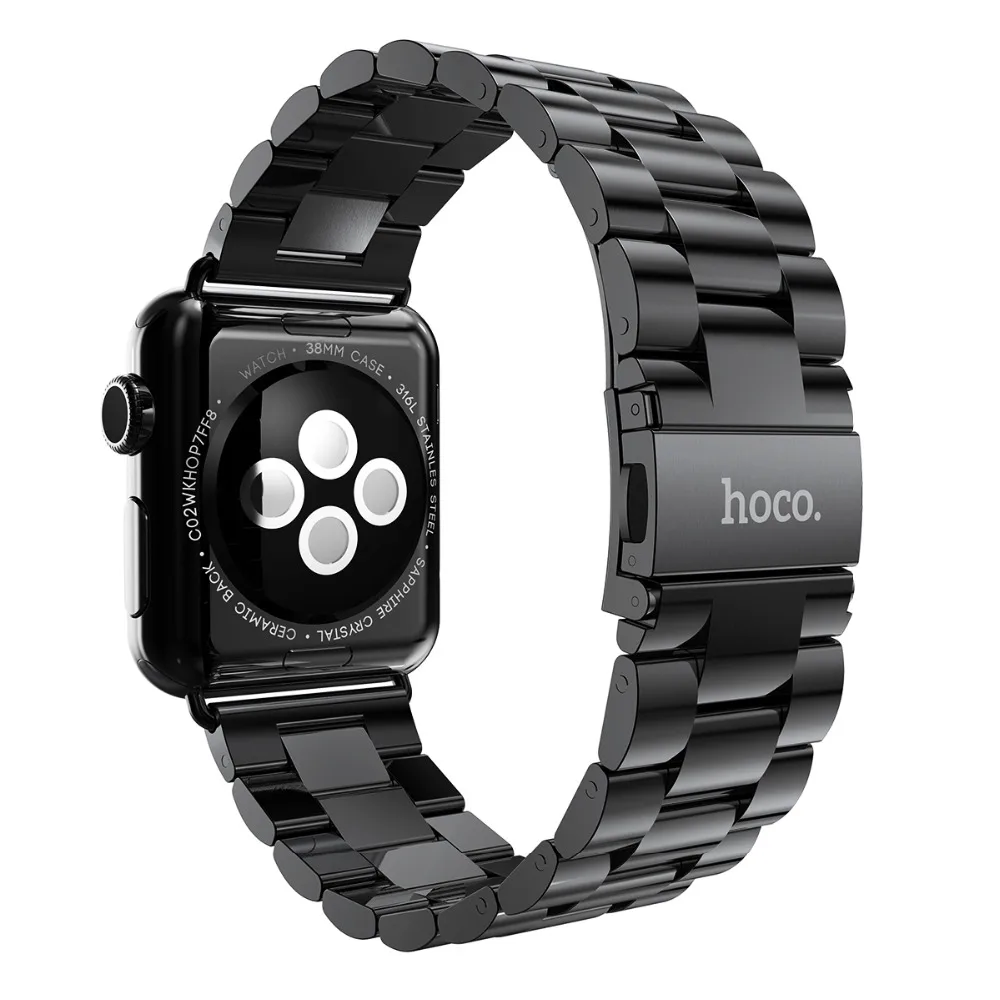 

HOCO Metal 38mm 42mm Stainless steel strap for Apple Watch iWatch Matte 3 Pointers band bracelets Grand Series Watch band