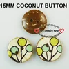 60PCS 15MM COCONUT BUTTONS decoration  button round jewelry   charms sewing clothes boots coat accessory ccb-071k ► Photo 2/6