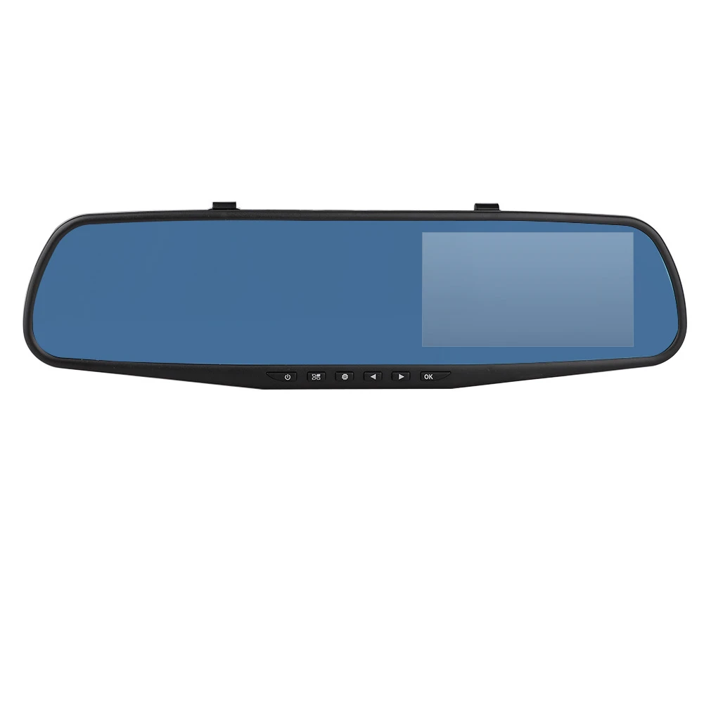 1080 P Full HD 4,3 ''lcd для транспорта, с двумя объективами приборной панели камеры Автомобильный видеорегистратор видео рекордер автомобиля зеркало заднего вида камера 600 Mah