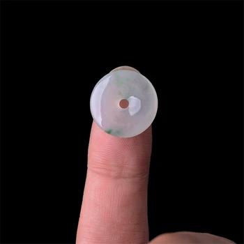 

TJP Jade pendant peace buckle Hand carved Size 17.5*3.8 mm Accompanied by a certificate H19033015 And lanyard