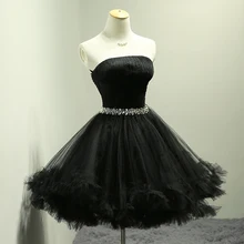 Cocktail Party Ballkleid Sexy Abendkleid Schwarz Kurze Heimkehr kleider 2016 Knielangen
